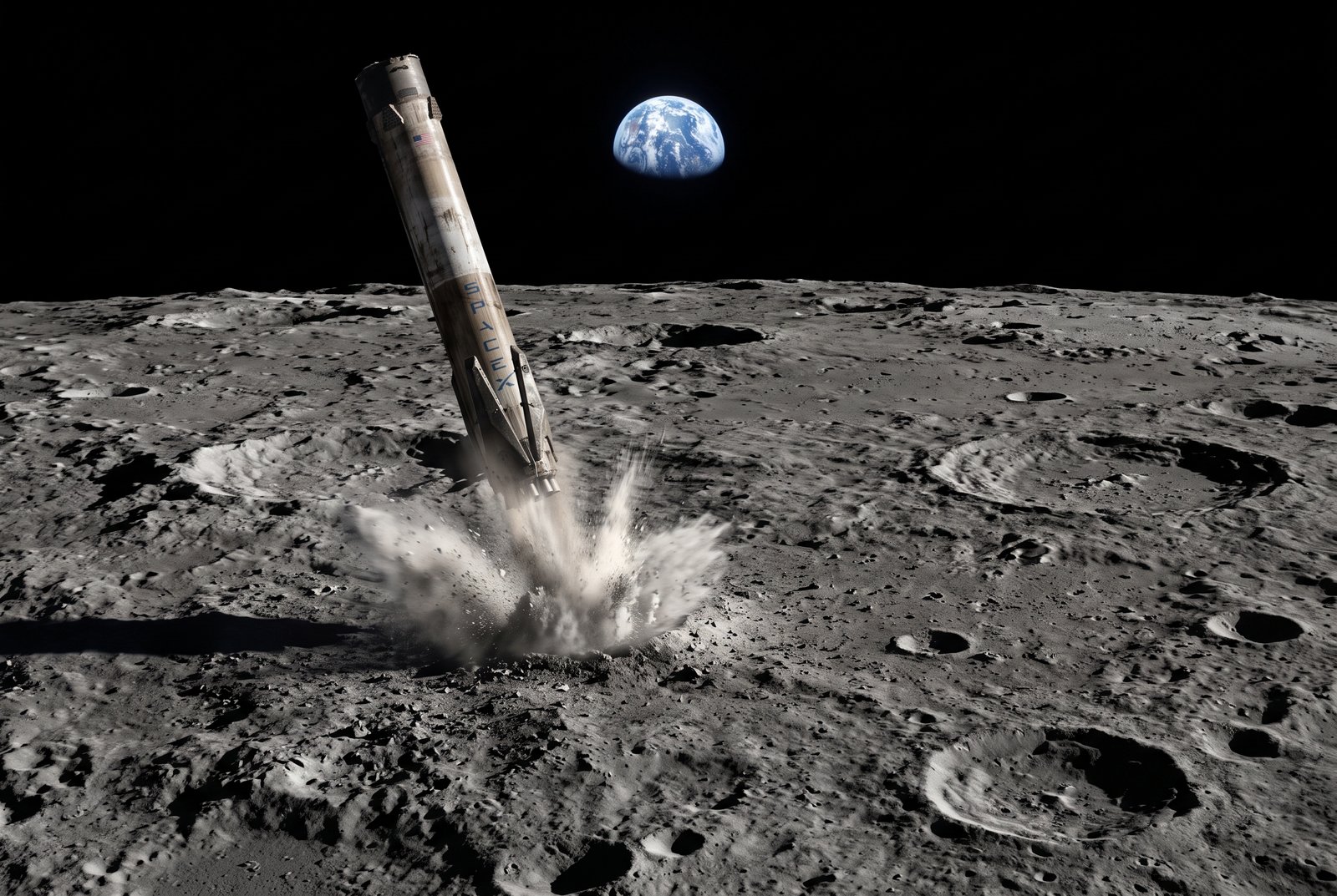 O Impacto da Tecnologia Espacial: Entendendo a Colisão do Foguete da SpaceX com a Lua